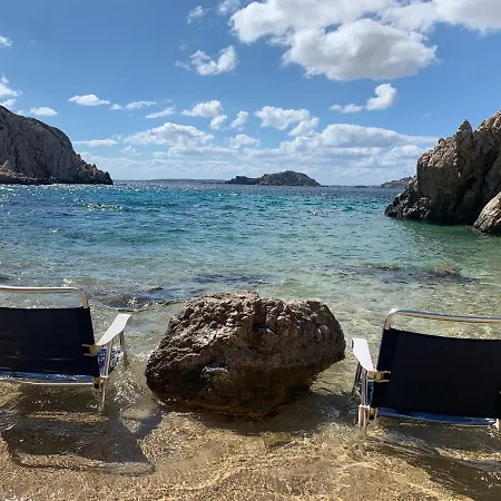 Ferienhaus Titans Sea Cabin With Private Beach - Karpathos Island Amoopi