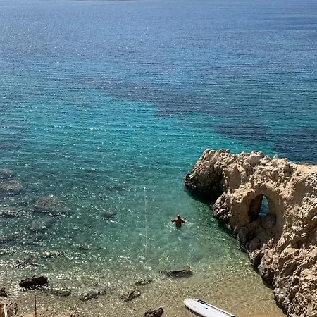Ferienhaus Titans Sea Cabin With Private Beach - Karpathos Island Amoopi